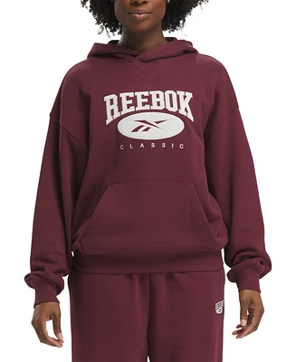 Reebok Women's Cotton Classic Vector-Logo Hoodie
