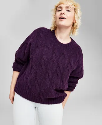 And Now This Women's Chunky Cable-Knit Sweater, Created for Macy's