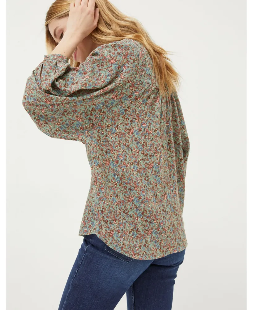 FatFace Women's Evelyn Craft Floral Blouse