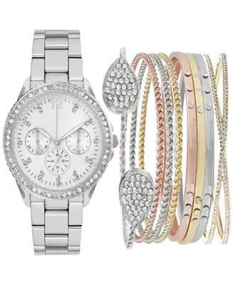 Jessica Carlyle Women's Bracelet Watch 34mm Gift Set