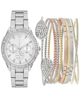 Jessica Carlyle Women's Bracelet Watch 34mm Gift Set