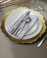 American Atelier Scallop Charger Plate 12 Piece Dinnerware Set, Service for 12