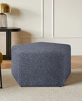 Studio Living 18"H Polyester Pentagonal Milo Ottoman