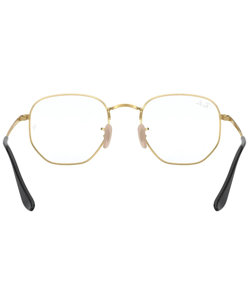 Ray-Ban Unisex Hexagonal Optics Eyeglasses, RB6448F 56