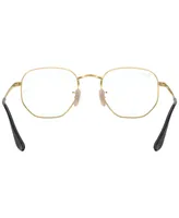 Ray-Ban Unisex Hexagonal Optics Eyeglasses, RB6448F 56