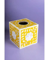 Jodhpur Mother of Pearl Tissue Box Cover, Small