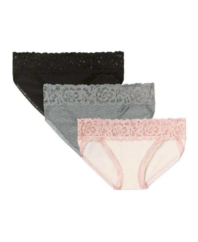 Adore Me Kourtney Cotton Pack Thong Women's Panties Plus and