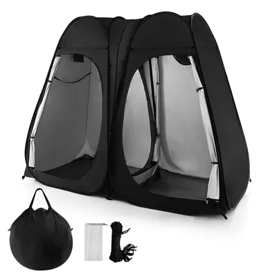 Costway Outdoor 7.5FT Portable Pop Up Shower Privacy Tent Dressing Changing Room Camping