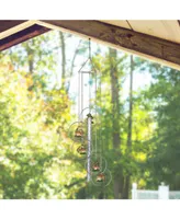 Fc Design 24" Long 5-Ring Polyresin Frog Wind Chime