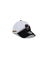 Men's New Era White, Black Baltimore Ravens 2023 Sideline 39THIRTY Flex Hat