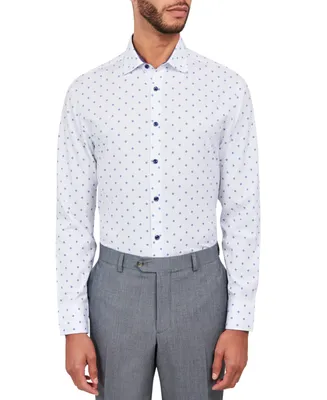 ConStruct Men's Diamond Geo-Print Dress Shirt