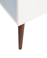 Ink+Ivy Jeremy 26" High Wood Leg Storage Nightstand