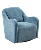 Madison Park Westerly 30" Wide Fabric Upholstered Swivel Chair