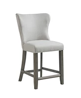 Madison Park Signature Helena 25.5" Fabric Upholstered Counter Stool