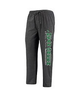 Men's Concepts Sport Heathered Charcoal, Kelly Green North Texas Mean Meter T-shirt and Pants Sleep Set