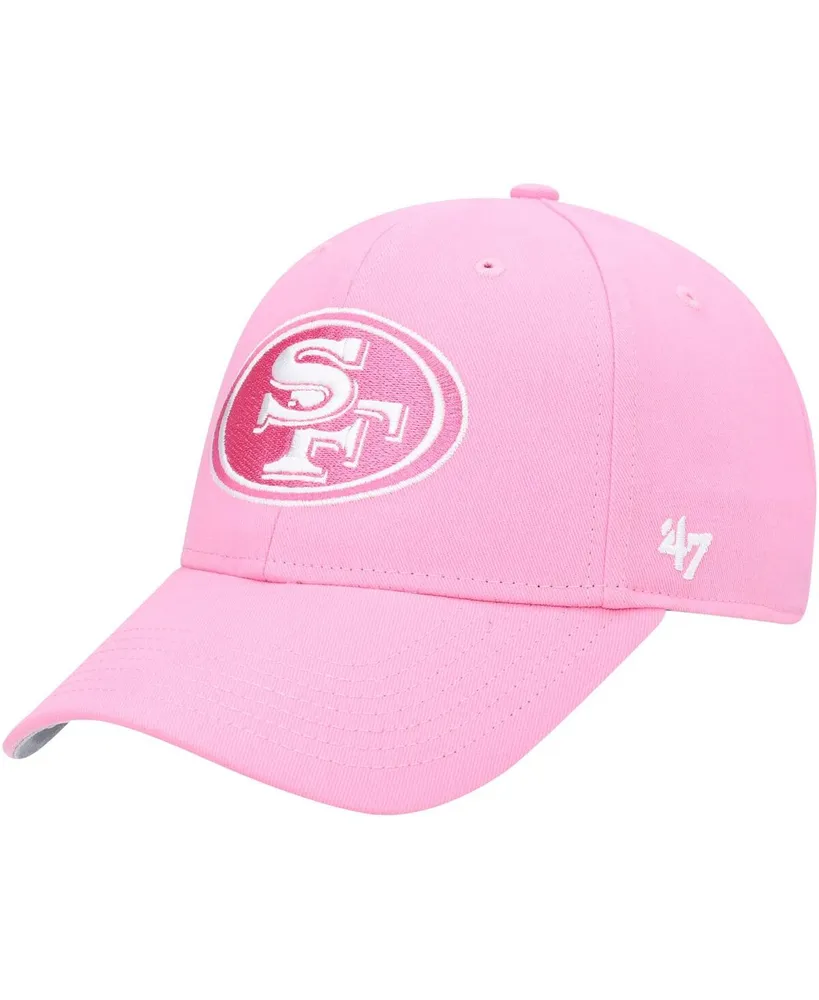 Girls Youth '47 Pink Carolina Panthers Rose MVP Adjustable Hat