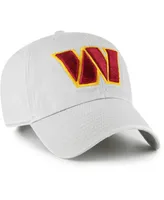 Men's '47 Brand Gray Washington Commanders Clean Up Adjustable Hat
