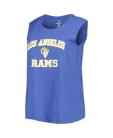 Women's Fanatics Royal Los Angeles Rams Plus Tank Top