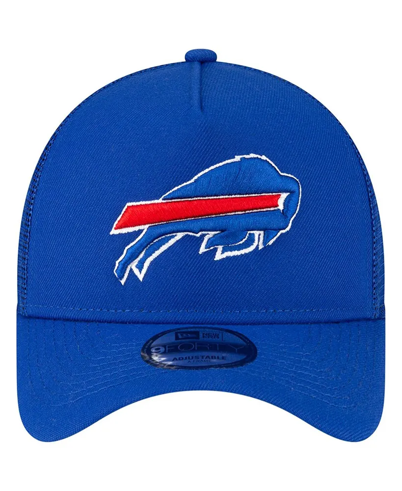Men's New Era Royal Buffalo Bills A-Frame Trucker 9FORTY Adjustable Hat