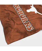 Texas Longhorns 60'' x 70'' Bubble Tie-Dye Flannel Sherpa Blanket