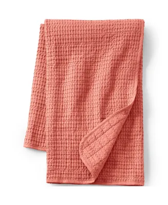 Lands' End Waffle Weave Throw Blanket