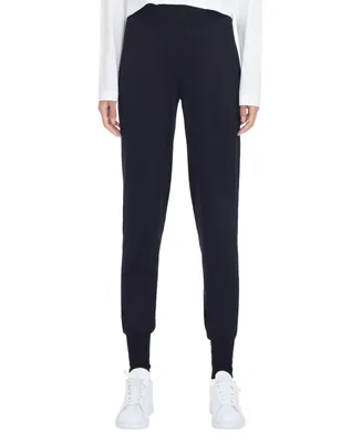 Andrew Marc Sport Women's Pull On Light Weight Ribbed Jogger Pants