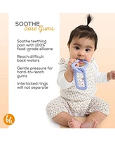 BooginHead Baby 100% Food Grade Silicone Link Baby Teethers, Lavender Purple