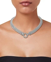 Diamond Circle Mesh Link 18" Collar Necklace (5/8 ct. t.w.)