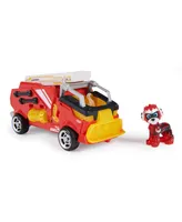 Paw Patrol- The Mighty Movie, Firetruck Toy with Marshall Mighty Pups Action Figure