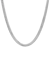 Blackjack Men's Wide Herringbone 20" Chain Necklace in Stainless Steel