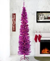 National Tree Company 6' Tinsel Tree with Clear Lights