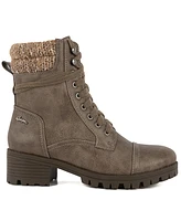 Sugar Women's Oraura Lace-Up Lug Sole Combat Booties