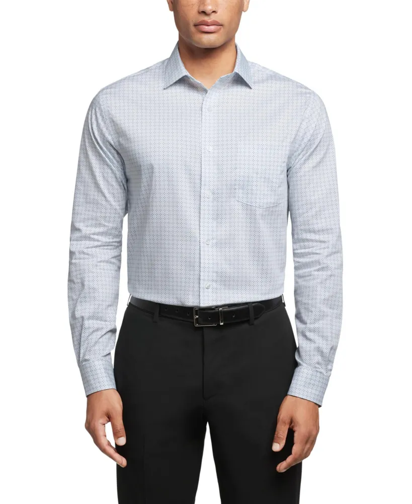Van Heusen Men's Slim-Fit Flex Collar Stretch Solid Dress Shirt