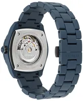 Versace Men's Swiss Automatic Blue Ceramic Bracelet Watch 43mm