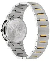 Versace Women's Swiss Greca Logo Two-Tone Stainless Steel Bracelet Watch 38mm