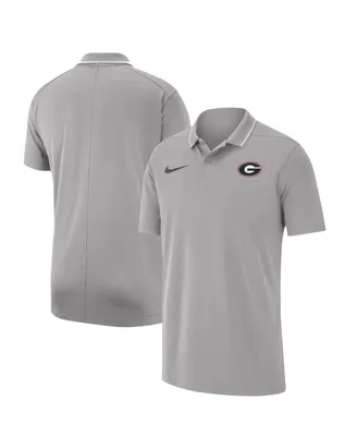 Men's Nike Gray Georgia Bulldogs 2023 Coaches Performance Polo Shirt