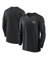 Men's Nike Black Jacksonville Jaguars 2023 Sideline Performance Long Sleeve Quarter-Zip Top