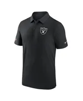 Men's Nike Black Las Vegas Raiders Sideline Coaches Performance Polo Shirt