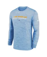 Men's Nike Powder Blue Los Angeles Chargers Sideline Team Velocity Performance Long Sleeve T-shirt