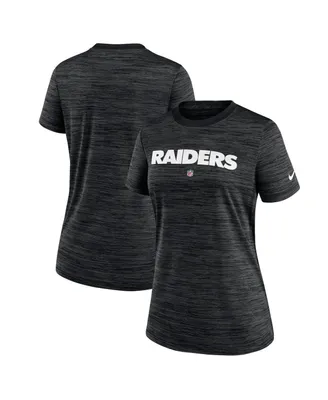 Women's Nike Black Las Vegas Raiders Sideline Velocity Performance T-shirt