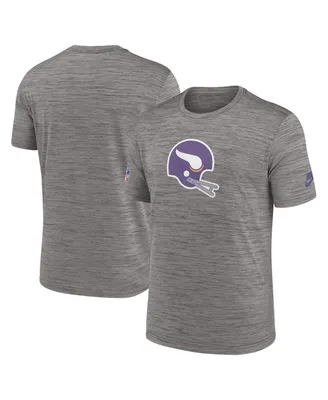 Men's Nike Heather Charcoal Minnesota Vikings Classic Sideline Performance T-shirt
