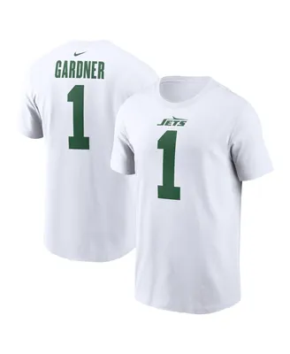 Men's Nike Ahmad Sauce Gardner White New York Jets Legacy Player Name and Number T-shirt