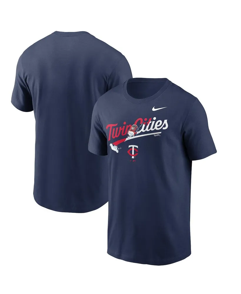 Men's Nike Navy Minnesota Twins Twin Cities Snow Hometown T-shirt