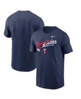 Men's Nike Navy Minnesota Twins Twin Cities Snow Hometown T-shirt