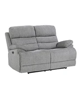 White Label Cruz 62" Power Double Reclining Loveseat with Power Headrests and Usb Port