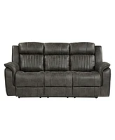 White Label Lola 84" Double reclining sofa