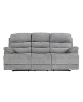 White Label Cruz Power 84" Double Reclining Sofa with Power Headrests and Usb Port