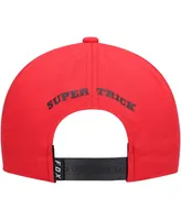 Big Boys and Girls Fox White, Red Super Trik Snapback Hat