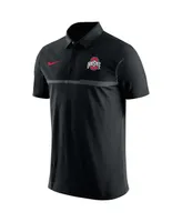 Men's Nike Black Ohio State Buckeyes Coaches Performance Polo Shirt