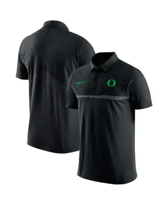 Men's Nike Black Oregon Ducks Coaches Performance Polo Shirt